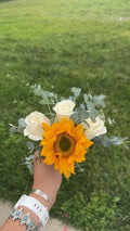 Sunflower & White Rose Fresh Bouquet