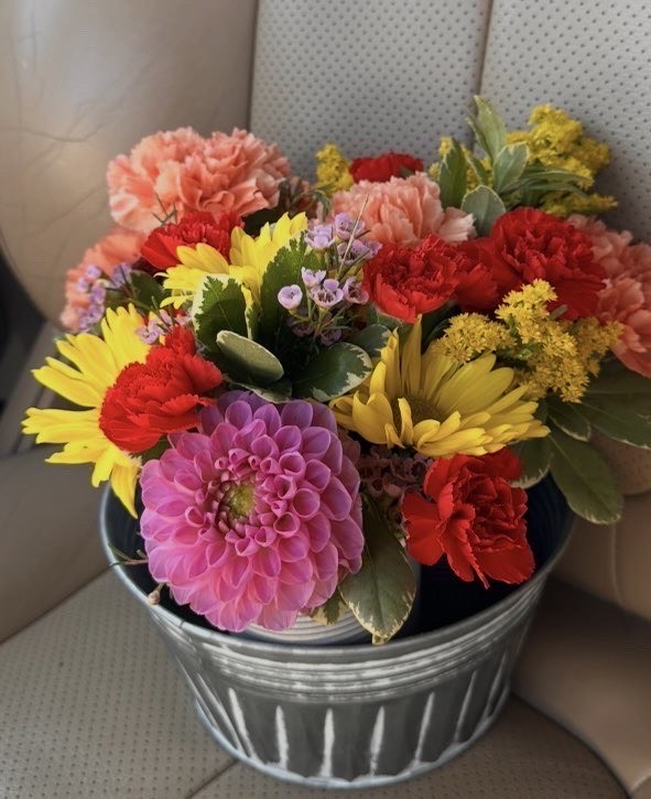 Daily Colorful Joy Bucket Bouquet