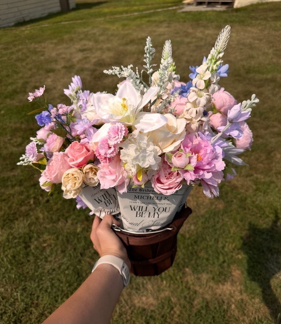 “Will You Be My Bridesmaid?” Keepsake Flower Bouquet
